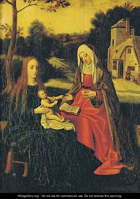 Virgin And Child With Saint Anne - Flemish School