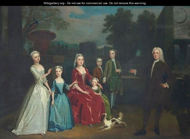 Portrait Of A Family - (after) Charles Phillips