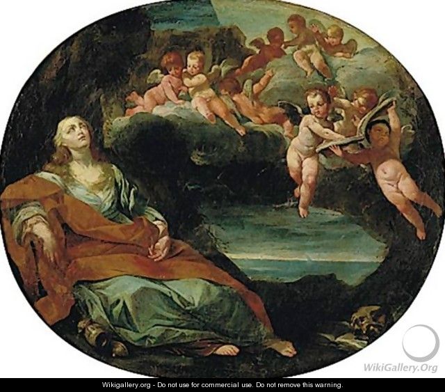 Penitent Magdalene - (after) Giovanni Gioseffo Da Sole