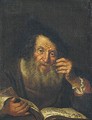 Portrait Of A Bearded Old Man - (after) Christoph Paudiss