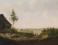Landscape With Peasants - Joannes Petrus Waterloo