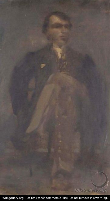 Portrait Of Oscar Wilde - Walter Greaves