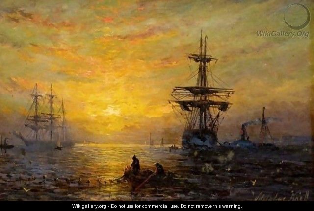 Evening Seascapes - William Adolphus Knell