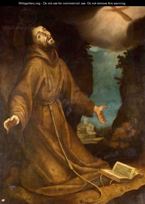 Saint Francis Receiving The Stigmata - (after) Lodovico Cardi Cigoli