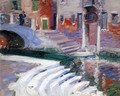 The Steps To The Canal, Venice - Francis Campbell Boileau Cadell