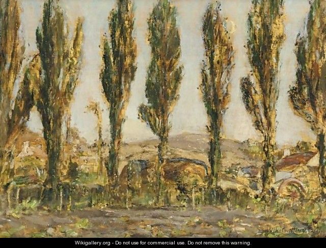 Poplars In Jersey - Alexander Ignatius Roche