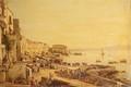 Naples, A View Of The Harbour With Vesuvius Beyond - (after) Giacinto Gigante