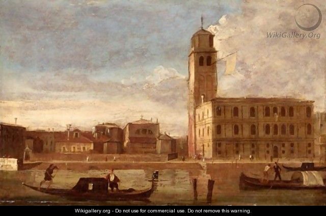 Venice, A View Of San Geremia On The Cannaregio Canal. - (after) (Giovanni Antonio Canal) Canaletto