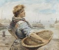 A North Country Fisher Girl - William Mason Brown