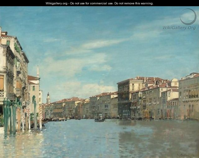 On The Grand Canal, Venice - Alberto Pasini