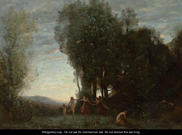 Ronde De Nymphes (Effet Du Matin) - Jean-Baptiste-Camille Corot