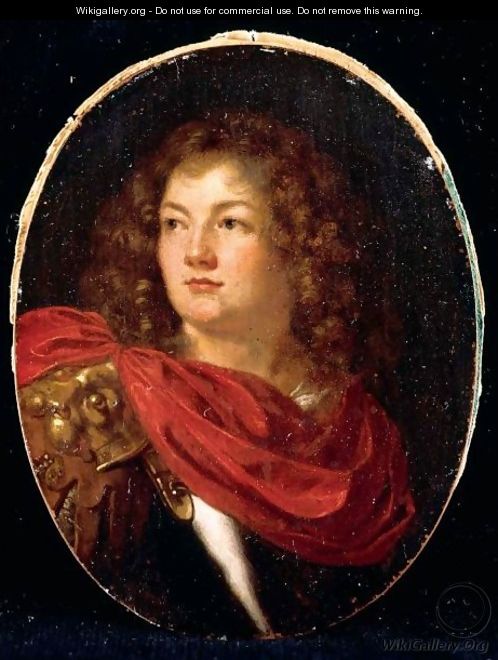Portrait Of A Gentleman, Head And Shoulders, Wearing Classical Armour - Arie de Vois