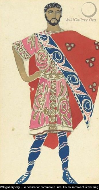 Costume Design For Helene De Sparte, 1912 - Lev Samoilovich Bakst