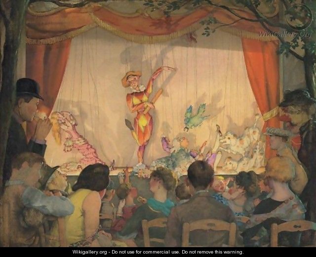 The Puppet Theater - Konstantin Andreevic Somov
