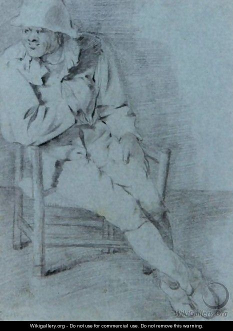 Study Of A Seated Man, One Hand Resting Inside His Jacket - Cornelis (Pietersz.) Bega
