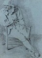 Study Of A Seated Man, One Hand Resting Inside His Jacket - Cornelis (Pietersz.) Bega