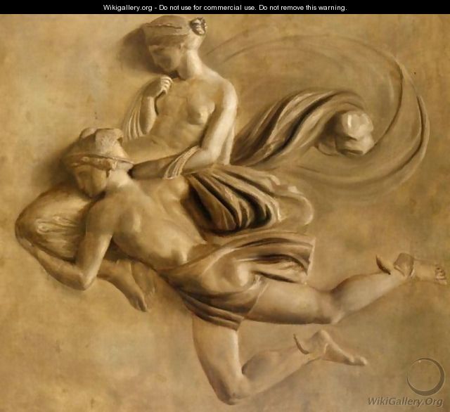 Mercury Carrying A Nymph - (after) Piat Joseph Sauvage