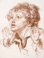Head Of A Startled Boy - Jean Baptiste Greuze