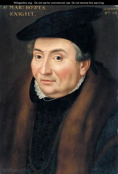Portrait Of Sir Martin Bowes (1497-1566) - English School