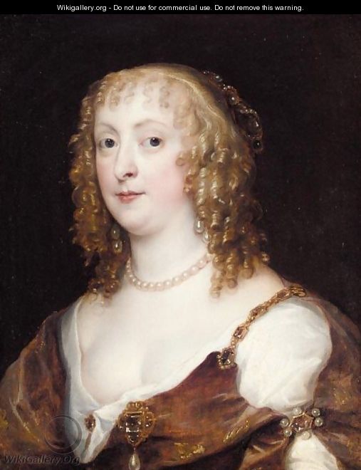 Portrait Of Lady Anne Carr, Countess Of Bedford (1615-1684) - (after) Dyck, Sir Anthony van