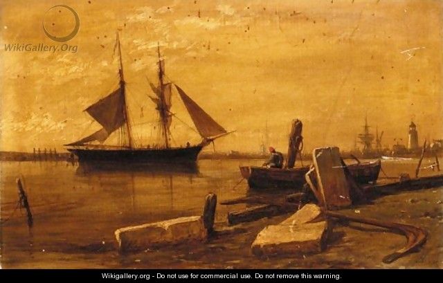 Brigantine, Shoreham Harbour - Richard Henry Nibbs