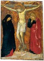 The Crucifixion With The Madonna And Saint John The Evangelist - Sienese School