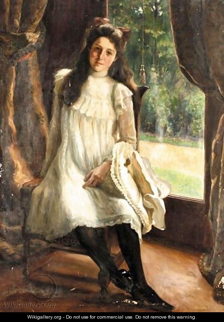Portrait Of A Young Lady - Richard Hall