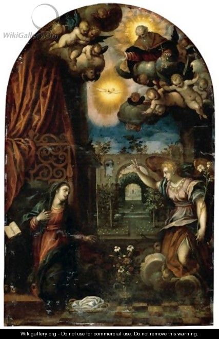 The Annunciation To The Virgin - (after) Hans I Rottenhammer