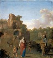 Landscape With The Expulsion Of Hagar And Ishmael - Cornelis Van Poelenburgh