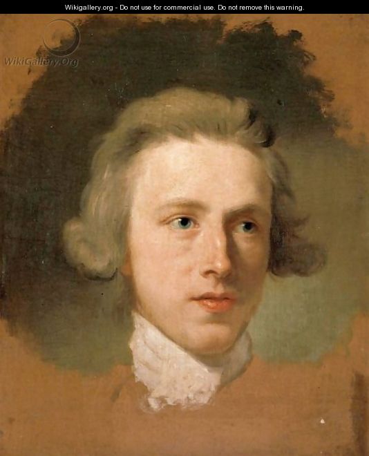 Portrait Sketch Of The Head Of A Young Man - Anton Raphael Mengs