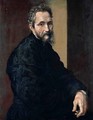Portrait Of Michelangelo Buonarroti, Half Length, Wearing Black - (after) Jacopino Del Conte