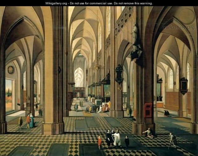 The Interior Of A Cathedral - Pieter the Younger Neefs