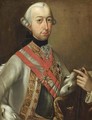 A Portrait Of Emperor Joseph II (1741-1790), Half Length, Wearing A White Coat With Gold Embroidering And The Order Of The Golden Fleece, Holding A Sceptre - Ernst Christian Specht