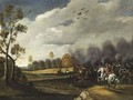 A Cavalry Battle Scene - (after) Pieter Meulener