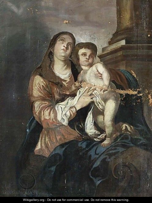 Madonna And Child - (after) Dyck, Sir Anthony van