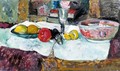 Still Life With Fruit On A Table - George Leslie Hunter
