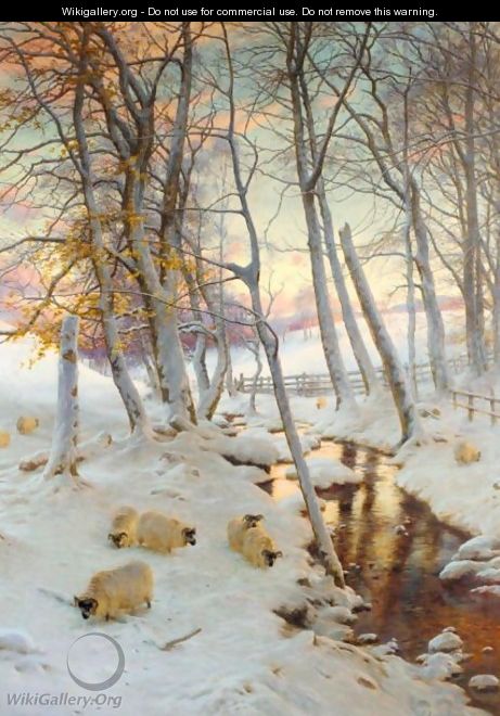 On A Clear Eve, When The November Sky Grew Red - Joseph Farquharson