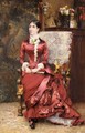 Portrait Of Madame D - Gustave Claude Etienne Courtois