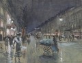 La Porte St. Denise At Night - Georges Stein