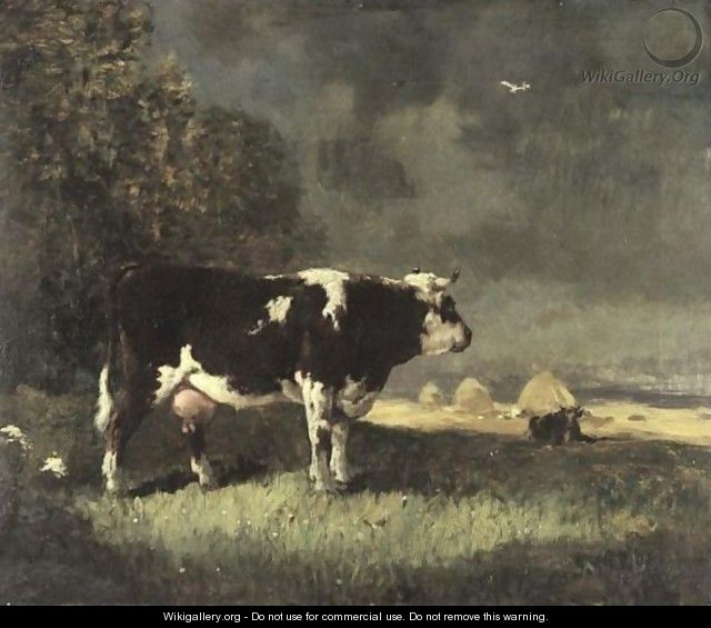 Cattle At Pasture - Constant Troyon