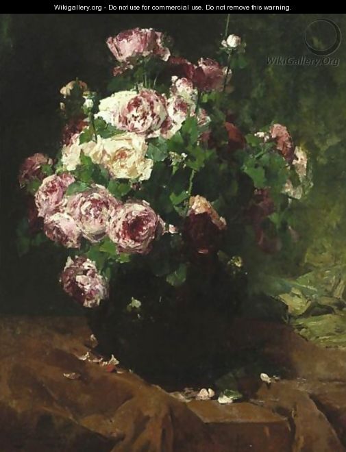 Still Life With Roses - Georges Jeannin