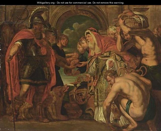 The Meeting Of Abraham And Melchizedek - (after) Sir Peter Paul Rubens
