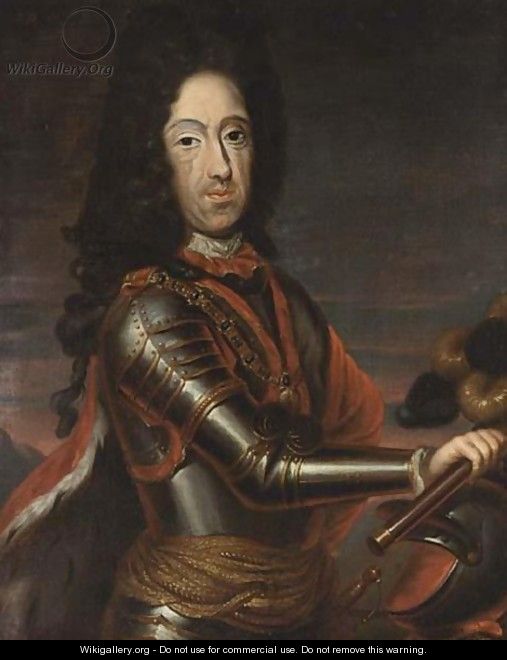 A Portrait Of Willem III - (after) Sir Peter Lely