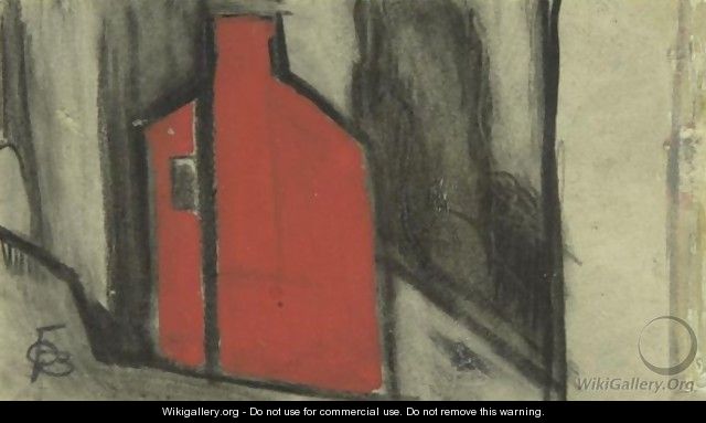 Untitled (The Red House) - Oscar Bluemner