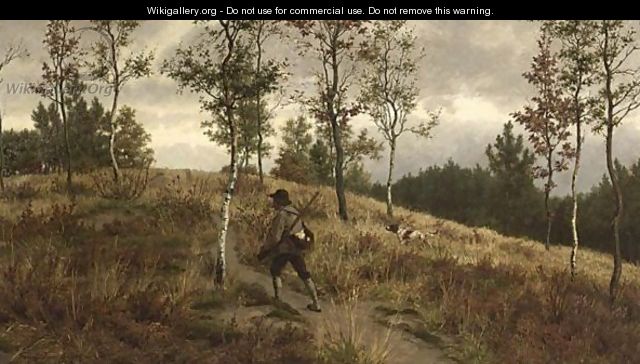 A Hunter With His Dog - Frans Van Kuyck