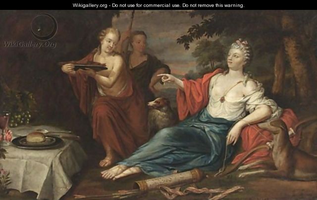 Diana With Her Servants Resting - (after) Mattys Terwesten