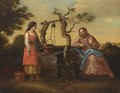 Christ With The Samaritan Woman At The Well - (after) Claes Cornelisz Moeyaert