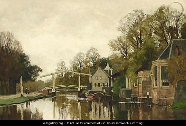 A View Of The River Vecht Near Breukelen - Nicolaas Bastert