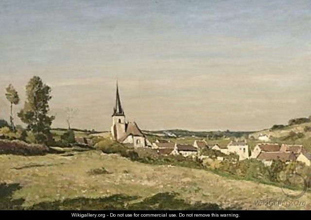 A View Of The Village Of Saint-Prive - Henri-Joseph Harpignies
