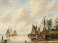 Fishing Boats In An Estuary - Gerardus Hendriks